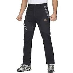 MAGCOMSEN Men's 34 Winter Pants Fleece‎ Lined Ski Snow Pants Water Resistant NWT